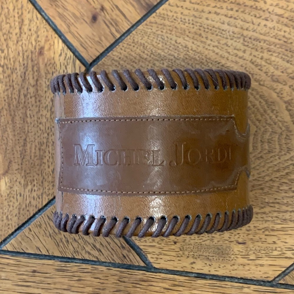 Michel Jordi The Spirit of the West Brown Leather Watch Case Rare